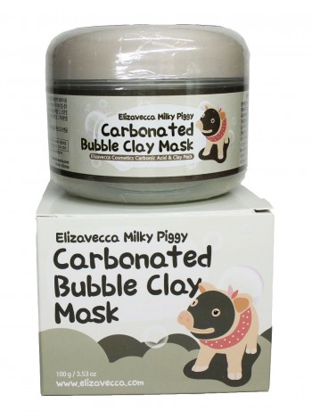 ELIZAVECCA / Очищающая глиняно-пузырьковая маска Milky piggy Carbonated Bubble Clay Mask