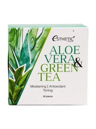 Патчи для век Esthetic House Aloe Vera & Green Tea Hydrogel Eye Patch