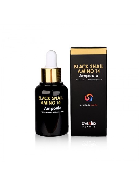 Сыворотка для лица ампульная с аминокислотами Eyenlip Black Snail Amino 14 Ampoule 30ml