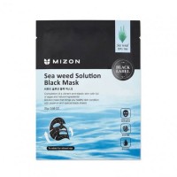 MIZON / Черная тканевая маска с морскими водорослями Mizon Seaweed Solution Black