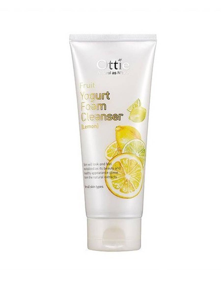 Ottie / Пенка фруктовая йогуртовая для очищения Fruits Yogurt foam Cleanser (150мл), Лимон