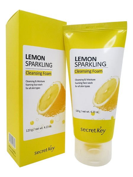 Secret Key / Пенка для умывания с экстрактом лимона LEMON SPARKLING FOAM, 120мл