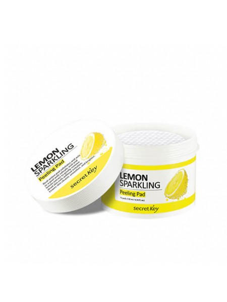 Пилинг-салфетки с экстрактом лимона Secret Key Lemon Sparkling Peeling 70 Pad 130мл