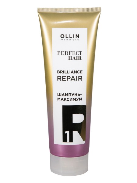 Ollin Professional / Шампунь-максимум PERFECT HAIR для восстановления волос brilliance repair step 1, 250 мл