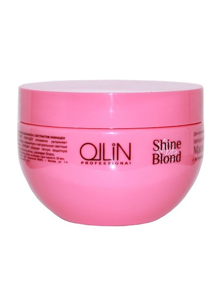 Ollin Professional / Маска SHINE BLOND для блондированных волос с экстрактом эхинацеи, 300 мл