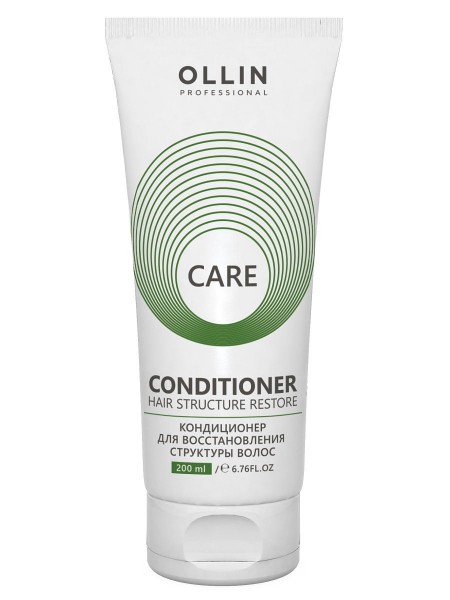 Ollin Professional / Кондиционер CARE для восстановления волос HAIR STRUCTURE RESTORE, 200 мл