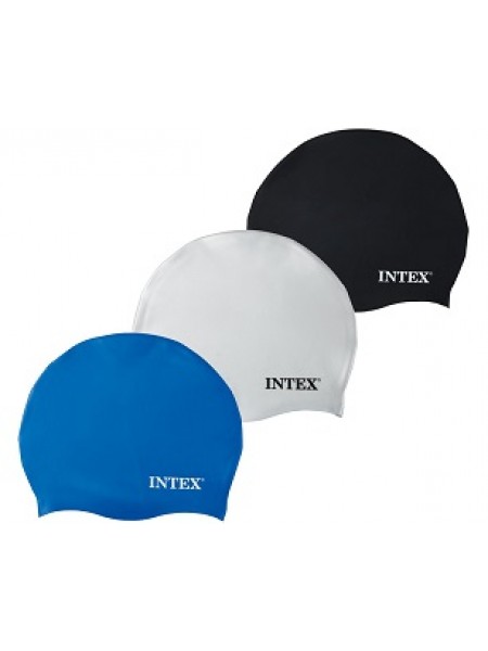 INTEX / 55991 Шапка для плавания из силикона, 3 цвета, от 8 лет