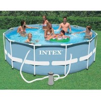 INTEX / 26712 Бассейн каркасный круглый INTEX Prism Frame Pool 366х76+фильтр-насос картр. 2006 л/ч
