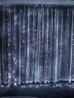 Гирлянда дождик 3 х 2 метра, 8 режимов / Занавес на окно / Новогодняя штора / 3х2 холодный белый цвет